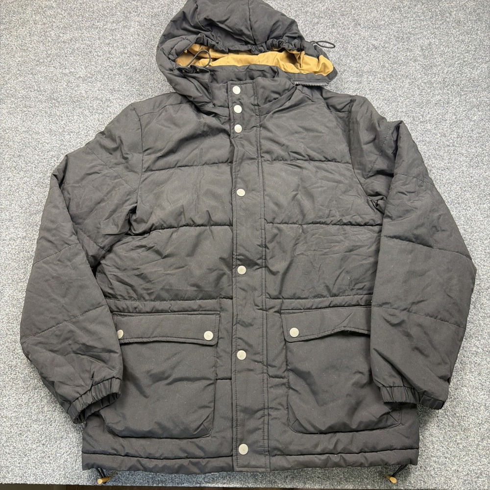 Old Navy Men's Jacket Snap / Zipper Front Long Sleeve Black Size L Large